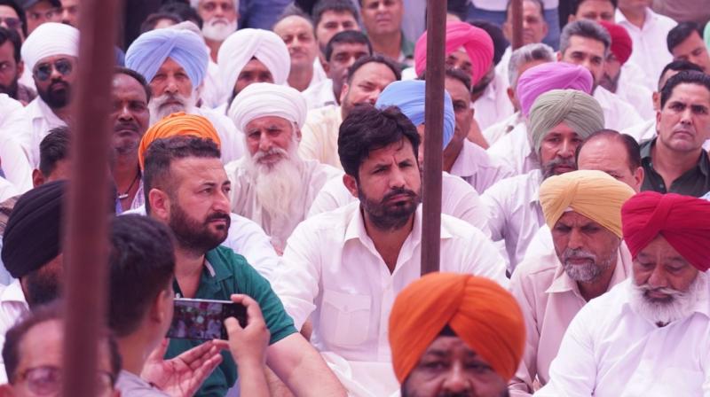 Congress protest in front of ED office in Jalandhar