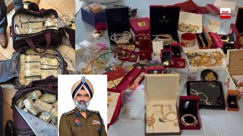 Cash worth crores of rupees recovered from the house of Ropar Range DIG Harcharan Singh Bhullar Cash worth crores of rupees recovered from the house of Ropar Range DIG Harcharan Singh Bhullar
