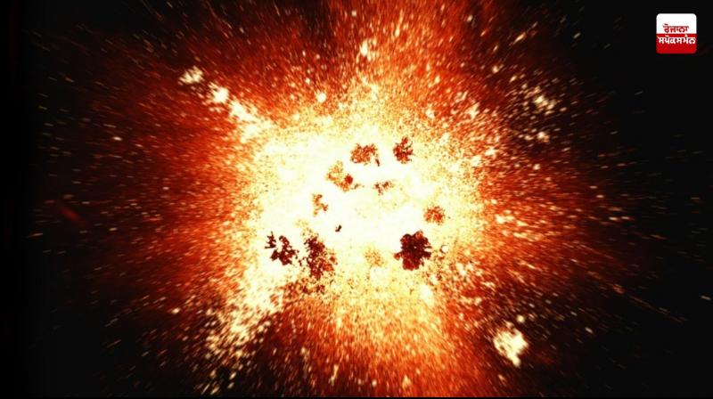A sudden explosion occurred while loading gunpowder into a potash gun. A sudden explosion occurred while loading gunpowder into a potash gun.