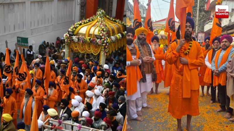Nagar Kirtan dedicated to the birth anniversary of Sahib Sri Guru Gobind Singh Ji was taken out at Takht Patna Sahib