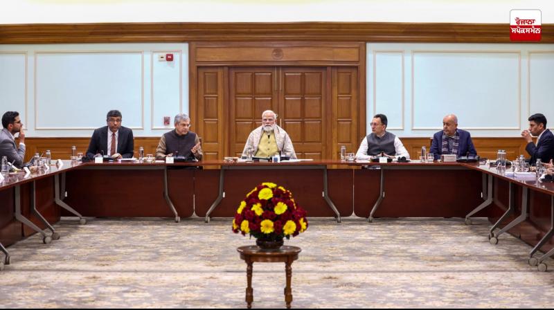 Prime Minister Narendra Modi meets 12 Indian AI startups