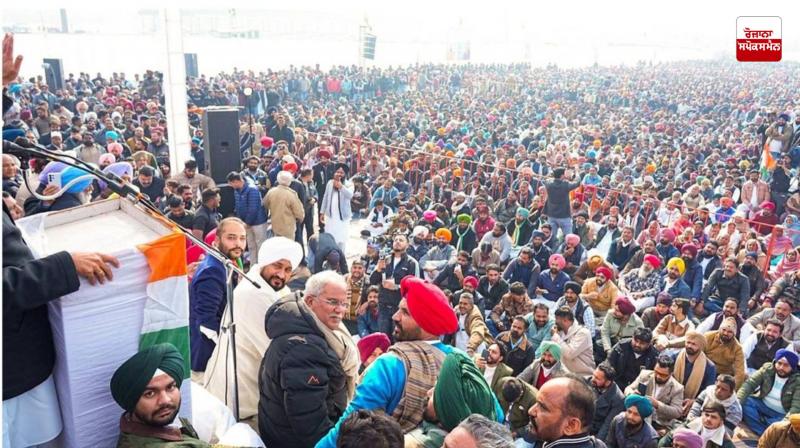 Congress's massive 'MGNREGA Bachao Sangram' rally in Guru Harsahai