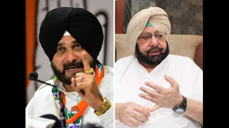CM Amarinder Singh and Navjot Sidhu CM Amarinder Singh and Navjot Sidhu
