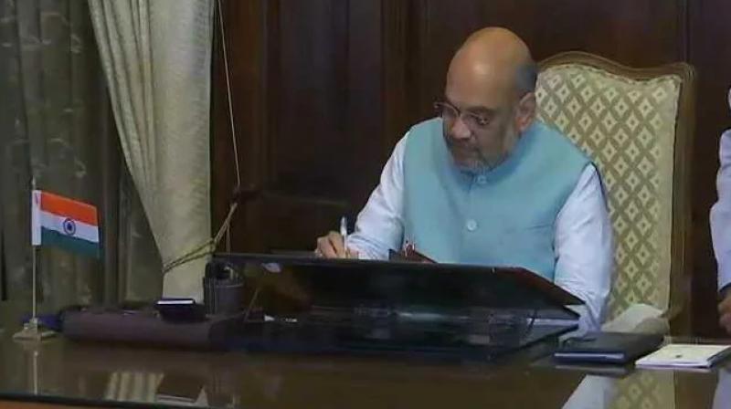 Amit Shah takes charge as home minister of India