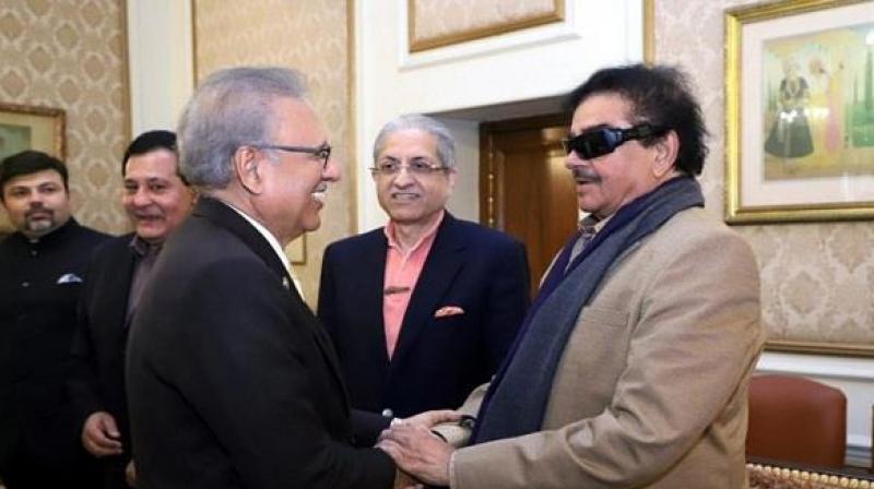 After siddhu shatrughan sinha arrives in pakistan meets president alvi