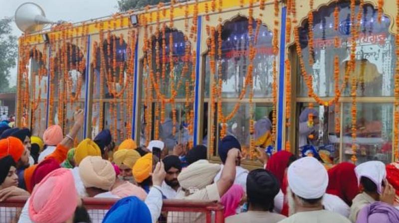 International Nagar Kirtan from Sri Nankana Sahib enters India through Atari border