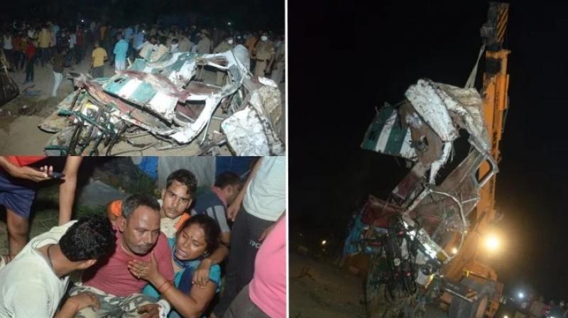 Terrible road accident in Kanpur Terrible road accident in Kanpur