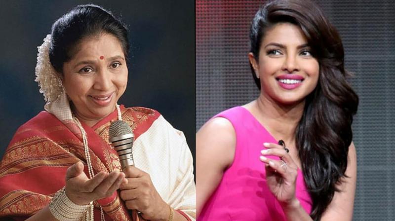 Asha Bhosle and Priyanka Chopra Asha Bhosle and Priyanka Chopra