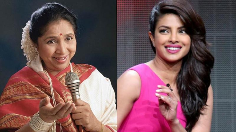 Asha Bhosle and Priyanka Chopra