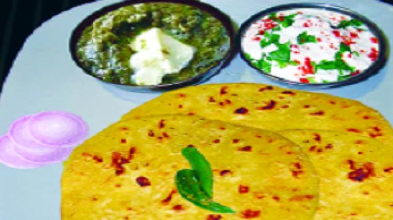 Sarson Di Roti Te Makki Da Saag