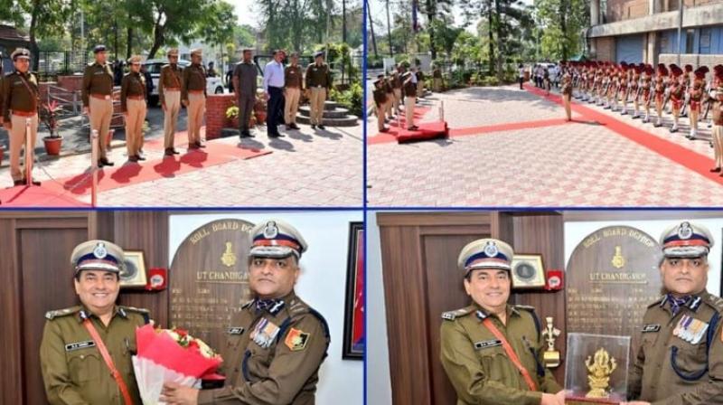 Chandigarh's new DGP Surendra Yadav assumed office Chandigarh's new DGP Surendra Yadav assumed office
