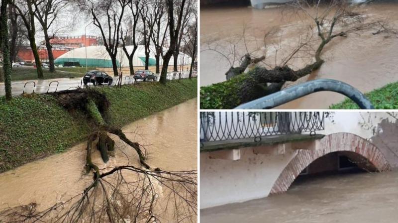 Floods in many areas due to heavy rain in Italy Floods in many areas due to heavy rain in Italy