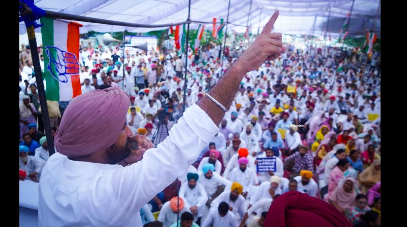 Punjab Congress protest Punjab Congress protest