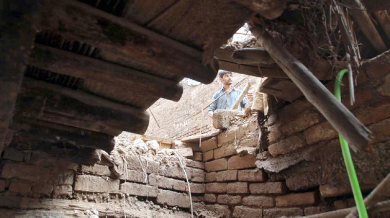 School collapsed under heavy rain