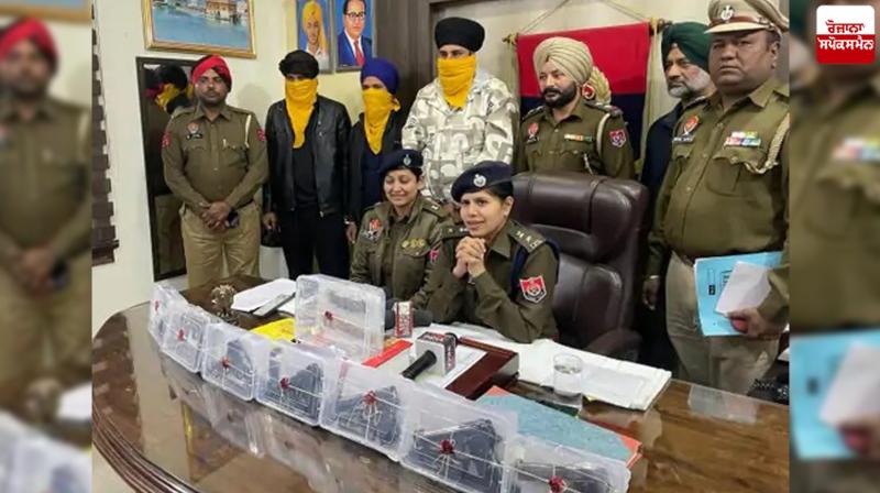 Kapurthala police arrested 3 car-riding miscreants with weapons