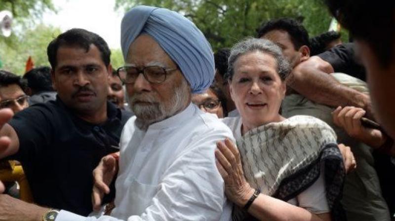 Sonia Gandhi Manmohan Singh Tihar jail visit
