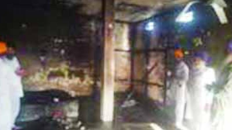 Fire In Gurudwara Fire In Gurudwara