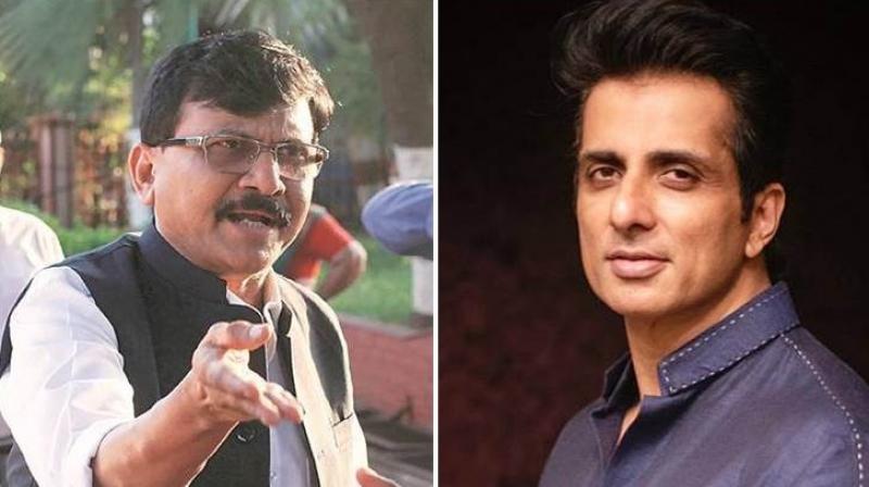 Sanjay Raut and Sonu Sood Sanjay Raut and Sonu Sood