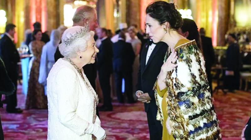 Elizabeth II And Jacinda Ardern