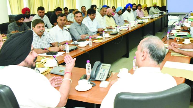 Sadhu Singh Dharamsot Meeting with Forest Department Officials Sadhu Singh Dharamsot Meeting with Forest Department Officials