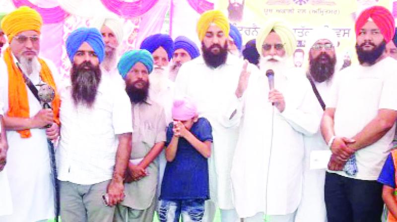 Iqbal Singh Tiwana Addressing The Occasion Of Gatka Day. Iqbal Singh Tiwana Addressing The Occasion Of Gatka Day.