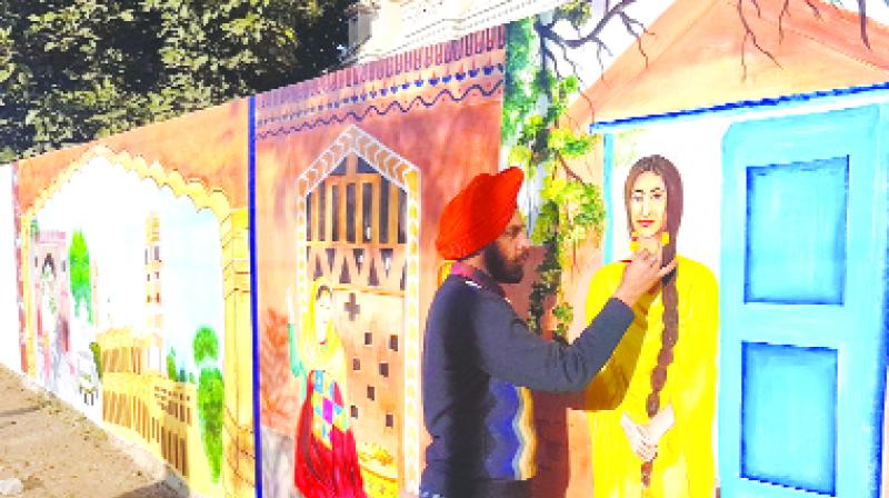 Heart-Witted Wall Paintings City of Patiala Heart-Witted Wall Paintings City of Patiala