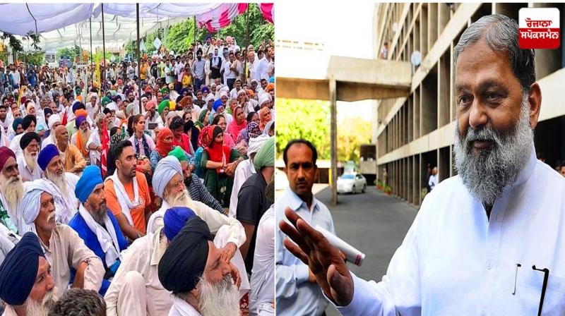 Haryana minister Anil Vij calls farmers protest ghadar Haryana minister Anil Vij calls farmers protest ghadar