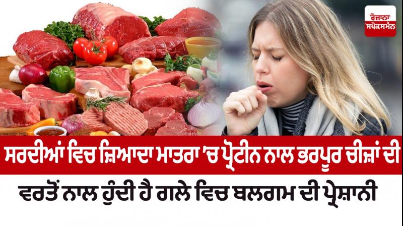 the problem of phlegm in the throat occurs News, the problem of phlegm in the throat occurs with the use of protein-rich foods in large quantities news, punjab, health News,  phlegm in the throat occurs with the use of protein news 