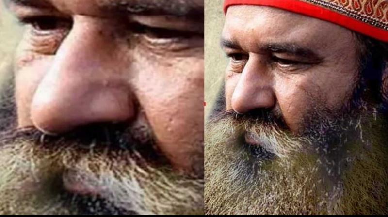 Ram Rahim in jail disturbed by his white beard Ram Rahim in jail disturbed by his white beard