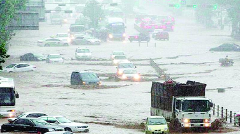 Flood in North Korea