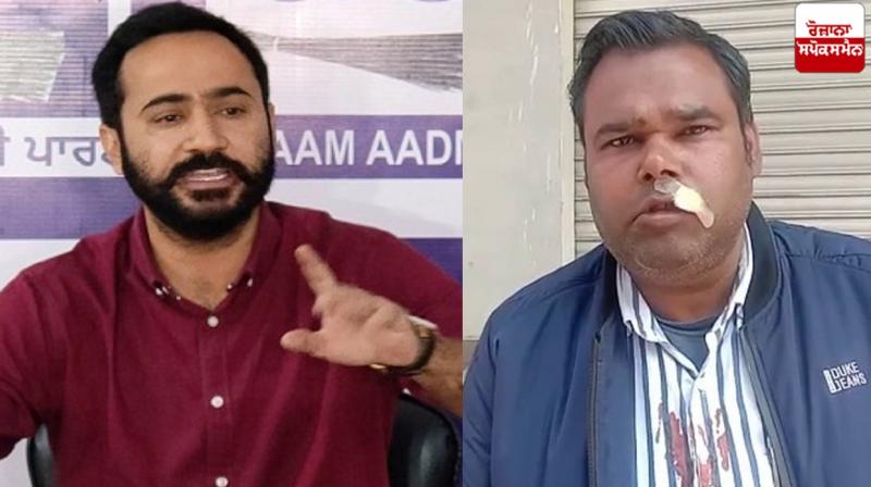 AAP candidate from Barnala accused of assaulting Meet Hair AAP candidate from Barnala accused of assaulting Meet Hair