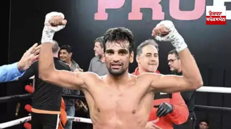 Indian boxer Mandeep Jangra won the WBF world title Indian boxer Mandeep Jangra won the WBF world title