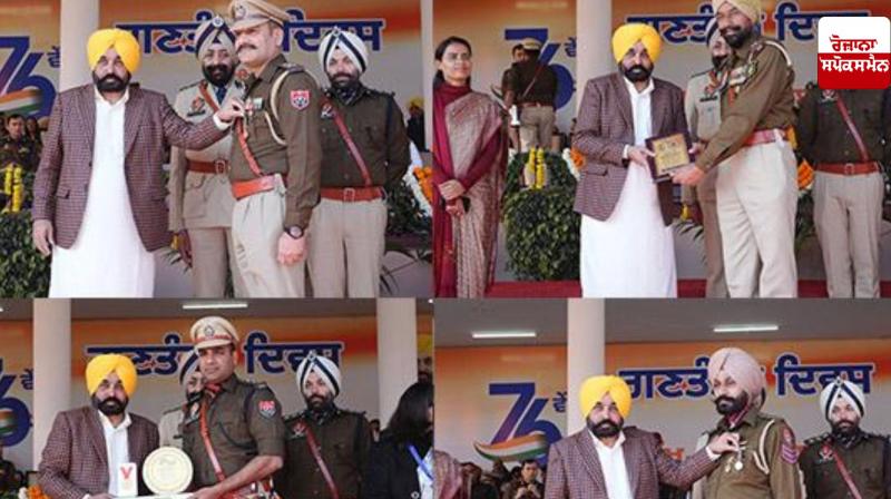 CM Mann honours police personnel with awards for their outstanding dedication to duty CM Mann honours police personnel with awards for their outstanding dedication to duty