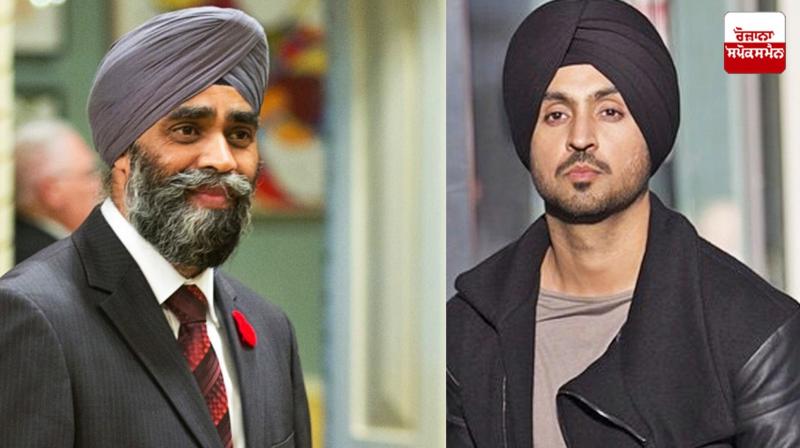 Minister Harjit Singh Sajjan's request for Diljit Dosanjh's show was rejected by the Canadian army Minister Harjit Singh Sajjan's request for Diljit Dosanjh's show was rejected by the Canadian army