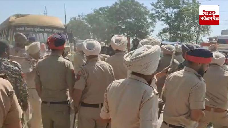 Police lathicharge teachers and farmers protesting in Rampura Latest News in Punjabi Police lathicharge teachers and farmers protesting in Rampura Latest News in Punjabi
