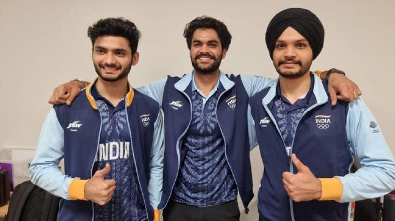 Asian Games: Indian men's 10m air pistol team strikes gold Asian Games: Indian men's 10m air pistol team strikes gold