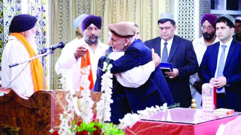 Meeting with Sikh Leaders, Afghan President Ashraf Ghani