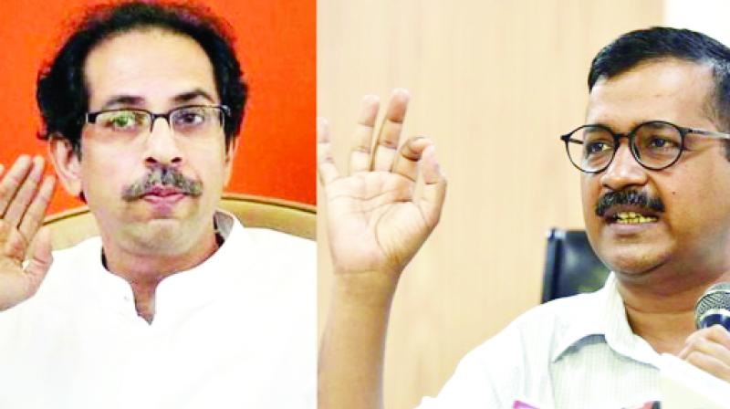 Uddhav Thackeray And Arvind Kejriwal Uddhav Thackeray And Arvind Kejriwal