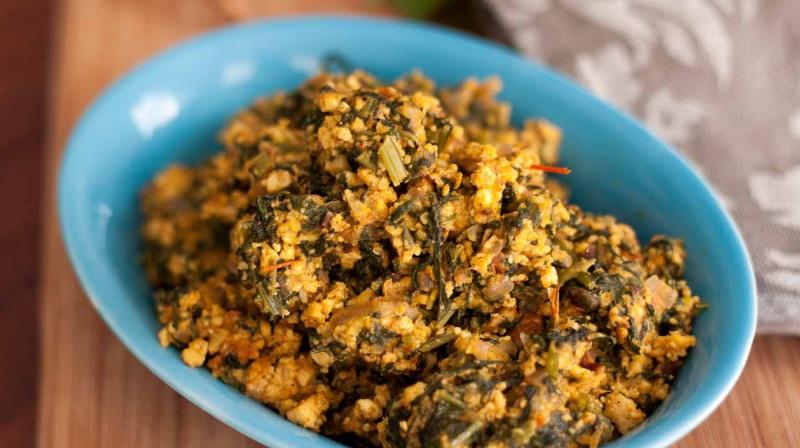 Spinach Paneer Bhurji Spinach Paneer Bhurji