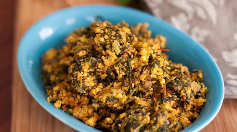 Spinach Paneer Bhurji