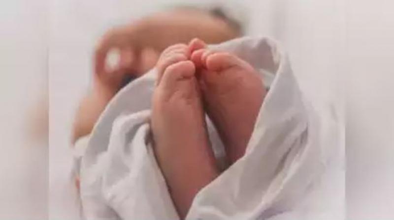 Woman gave birth Newborn baby Woman gave birth Newborn baby