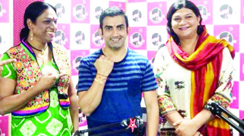 Gautam Gambhir made Kinnar his Sister, Tied up Rakhi Gautam Gambhir made Kinnar his Sister, Tied up Rakhi