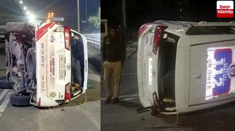 Panchkula PCR hits tipper driver who was fleeing after illegal mining Panchkula PCR hits tipper driver who was fleeing after illegal mining