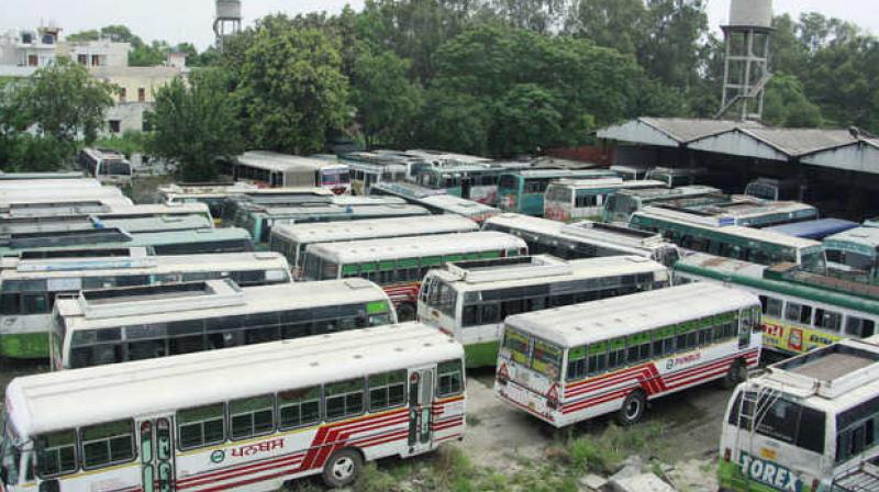 Punjab roadways contractual staff to go on strike Punjab roadways contractual staff to go on strike