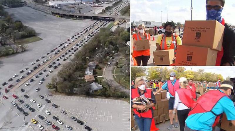 25,000 people in need get food, turkeys at Dallas food bank drive-thru