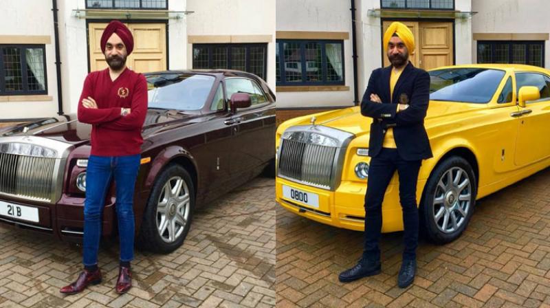 Ruben Singh with his cars Ruben Singh with his cars