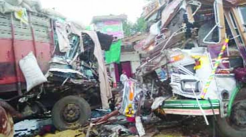 Two deaths, two serious injuries in truck collision