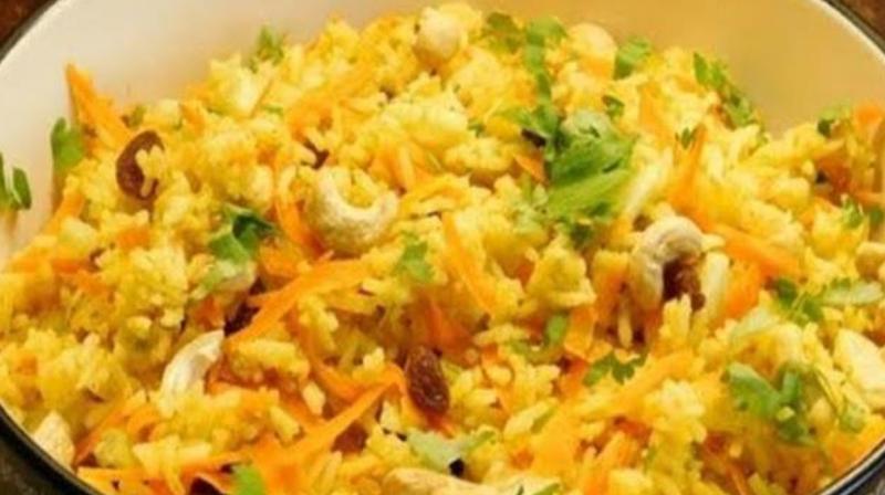 Banana and rice salad Banana and rice salad