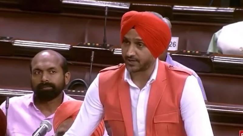 MP Harbhajan Singh at Rajya Sabha MP Harbhajan Singh at Rajya Sabha