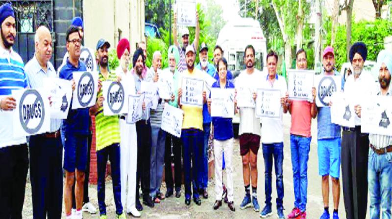 Club members During Protest Club members During Protest